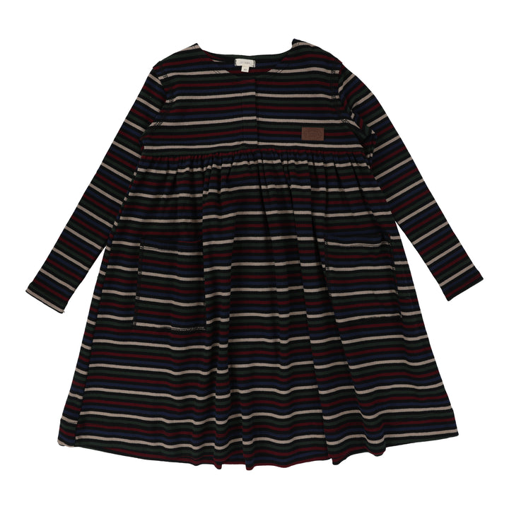 Lil Legs Ribbed Placket Dress - Rpd