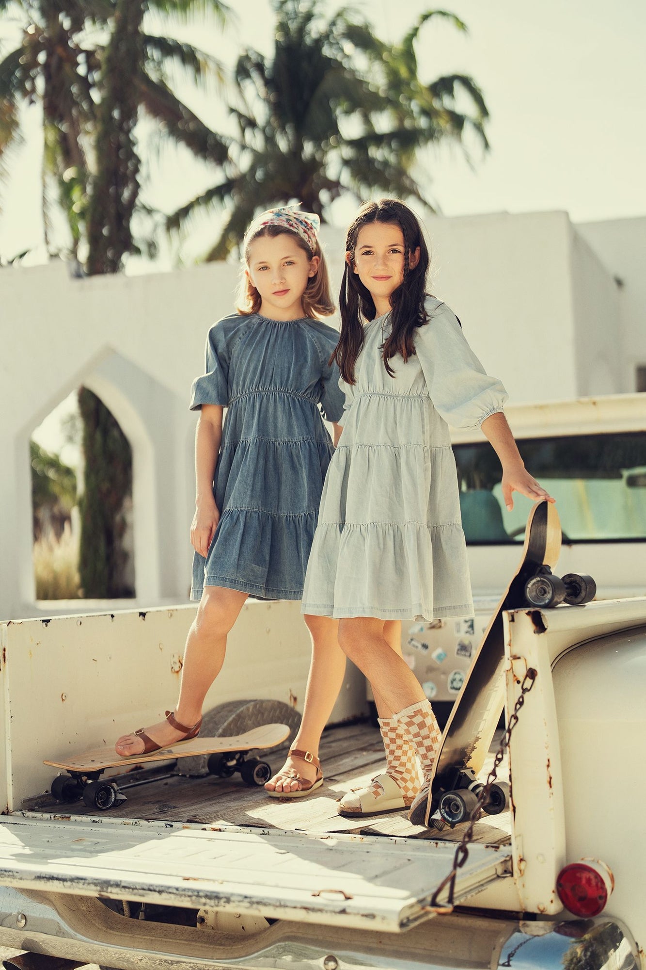 Teela Tiered Denim Dress - 20-230B