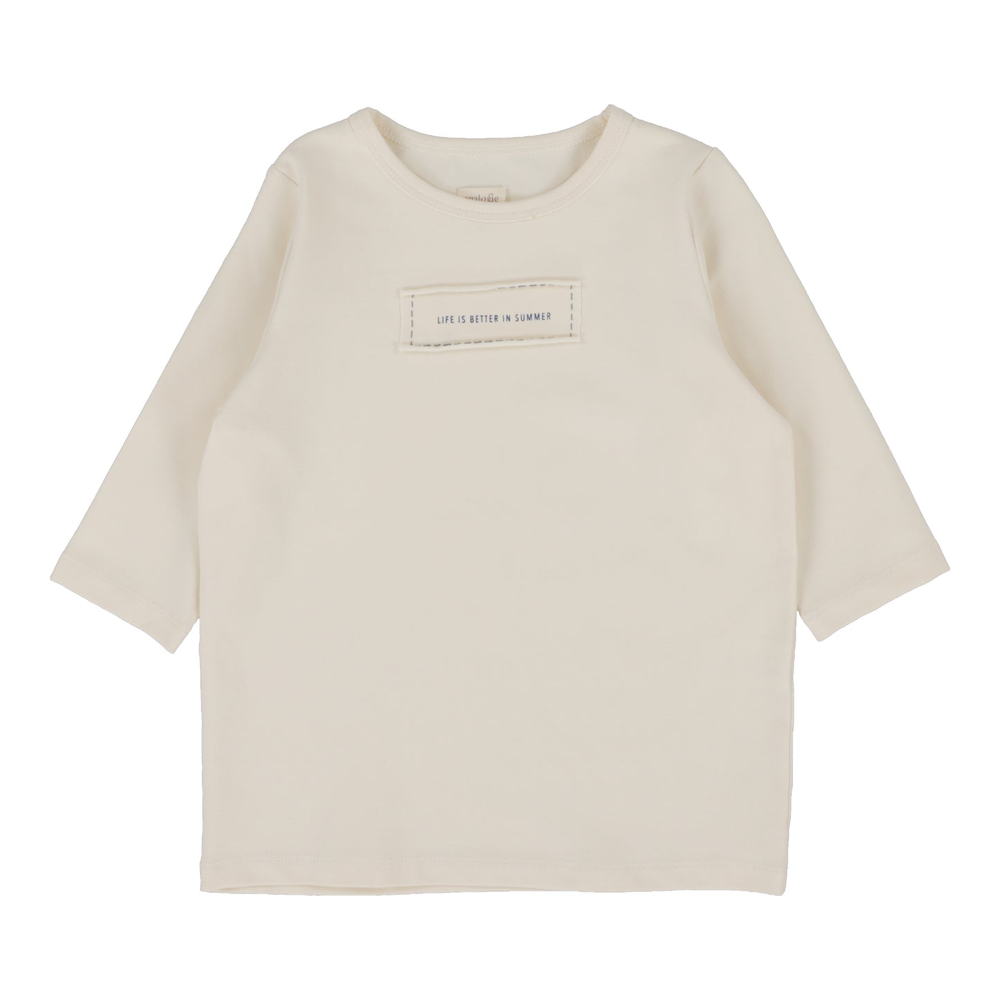 Analogie Girl Patch Tee Three Quarter Sleeve