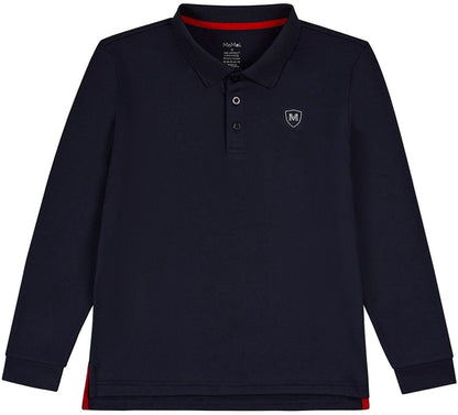 Memoi Boys Long Sleeve Polo Shirt - Mbp-001