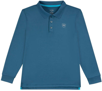 Memoi Boys Long Sleeve Polo Shirt - Mbp-001