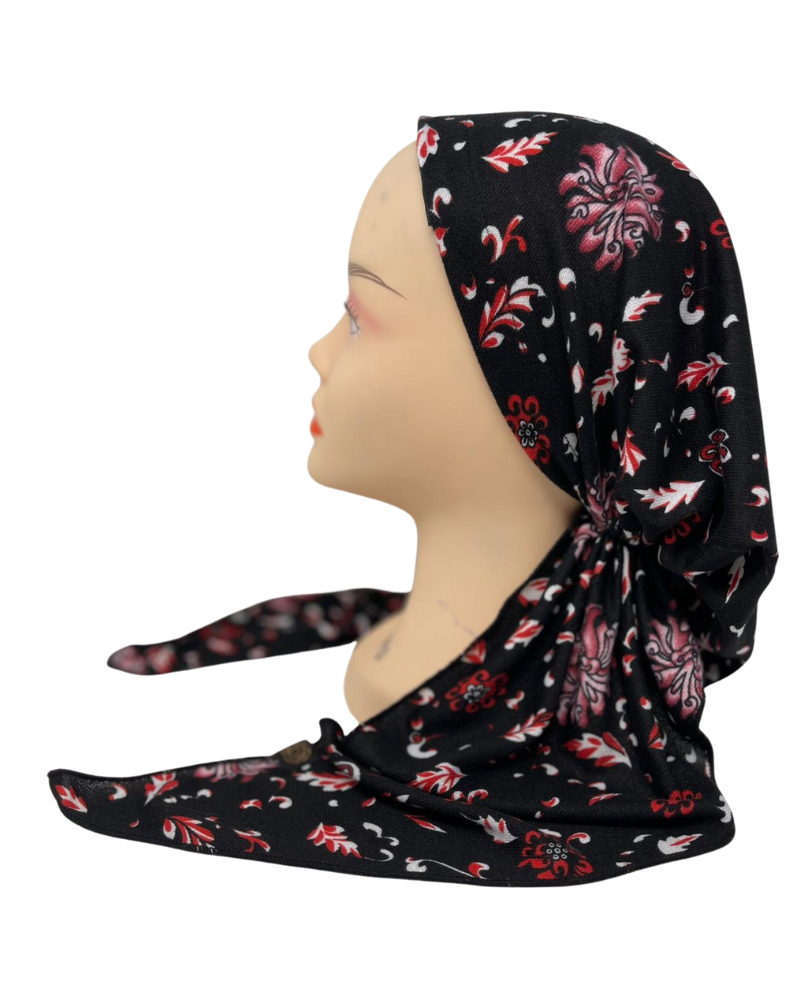 Cherie Accessories Adjustable Pre-Tied Plaid Knit Fabric Headscarves - HA-PLAID KNIT
