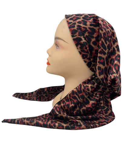 Cherie Accessories Adjustable Pre-Tied Ribbed Velvet Fabric Headscarves - HA-RIBBED VELVET