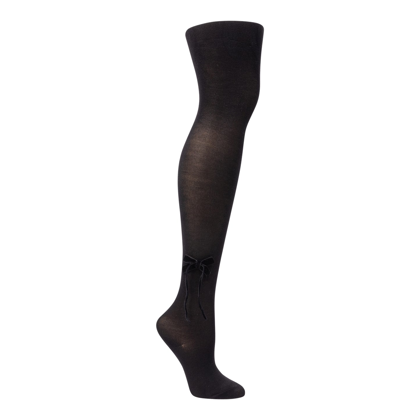 Zubii Thin Velvet Bow Tights - 1301
