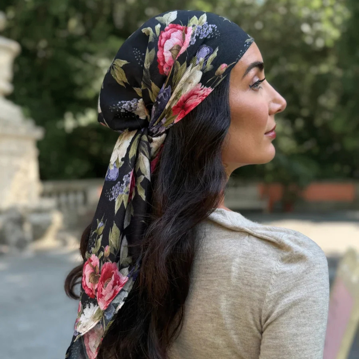 The Scarf Bar Victorian Garden Headscarf - TSB-14-AW26