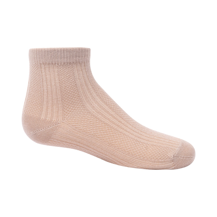 Zubii Fishnet Stripe Modal Ankle - 1443