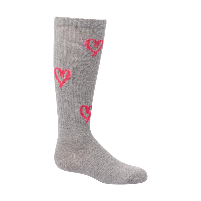 Zubii Hot Pink Heart Knee - 1447
