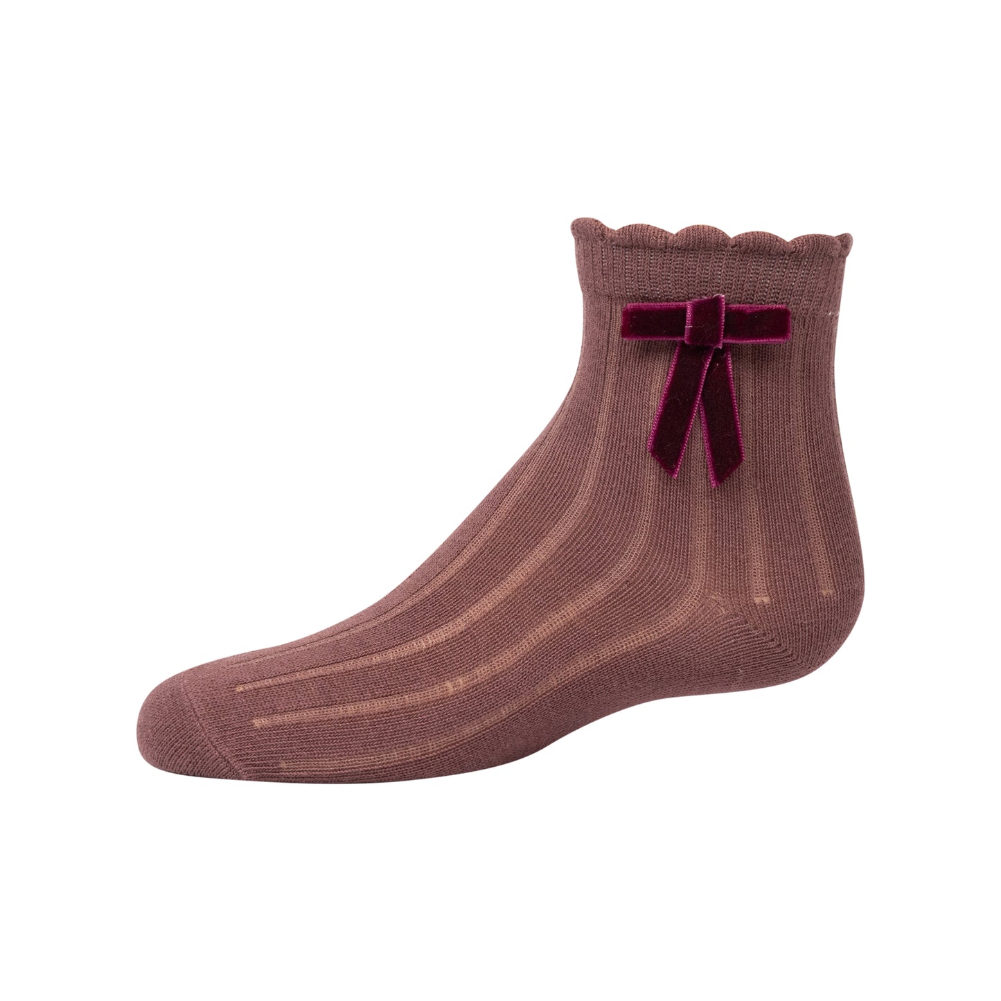 Zubii Classic Velvet Bow Ankle - 1503