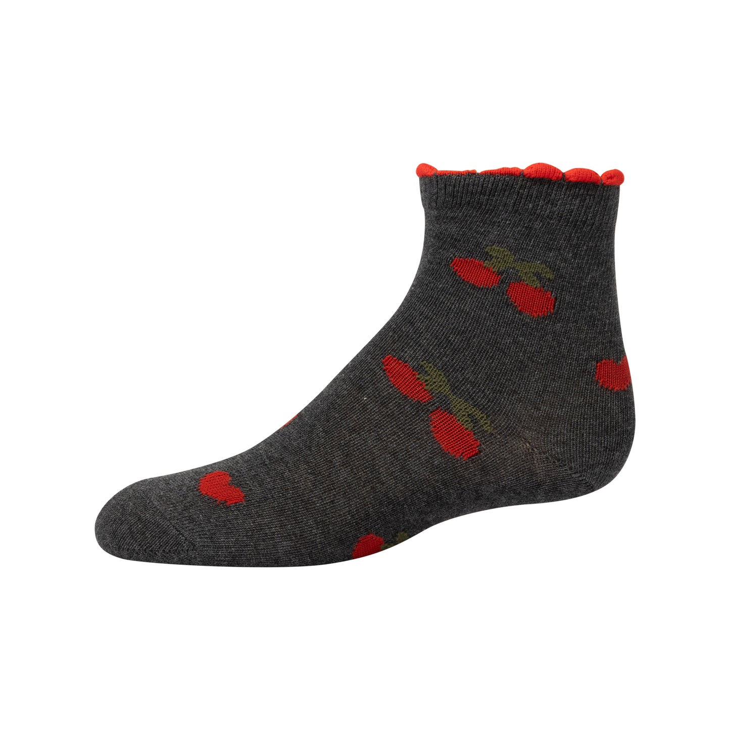 Zubii Cherry Heart Print Ankle - 1529
