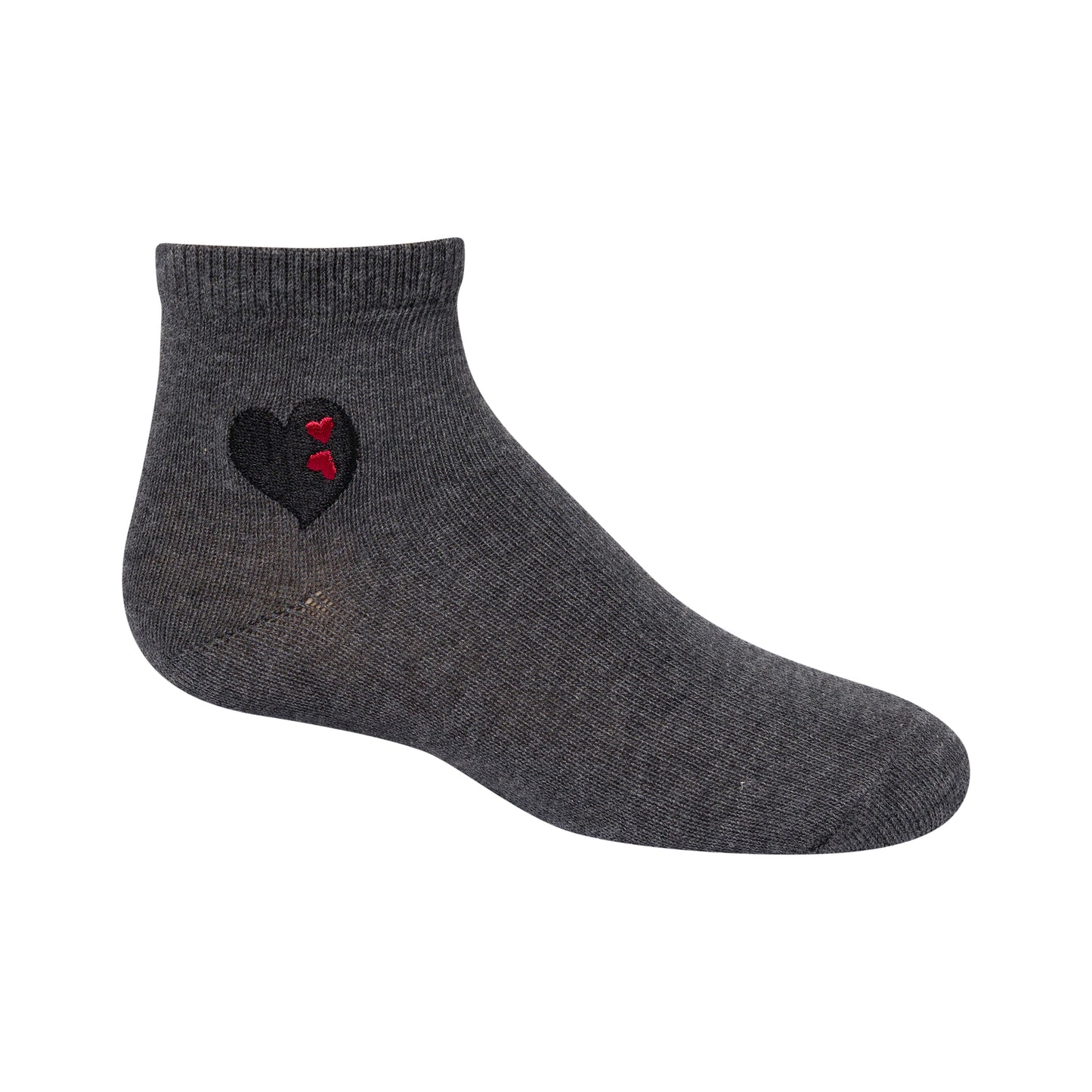 Zubii Embroidered Double Heart Ankle - 1536