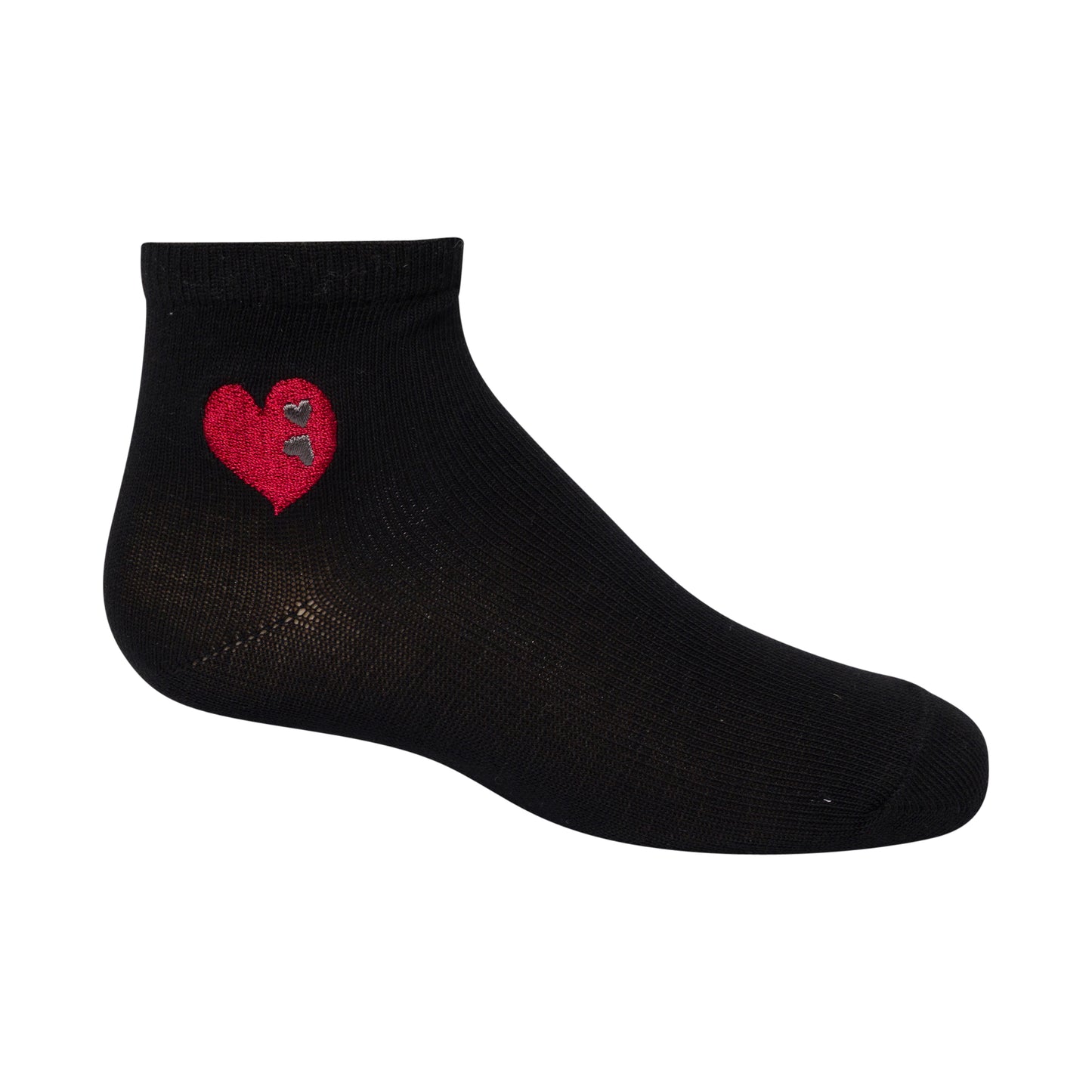 Zubii Embroidered Double Heart Ankle - 1536