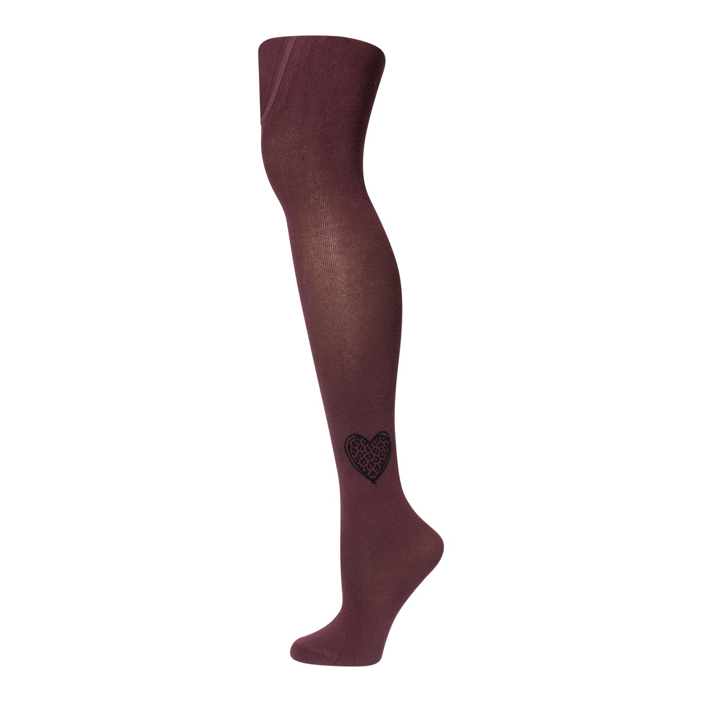 Zubii Velvet Leopard Heart Tights - 1554