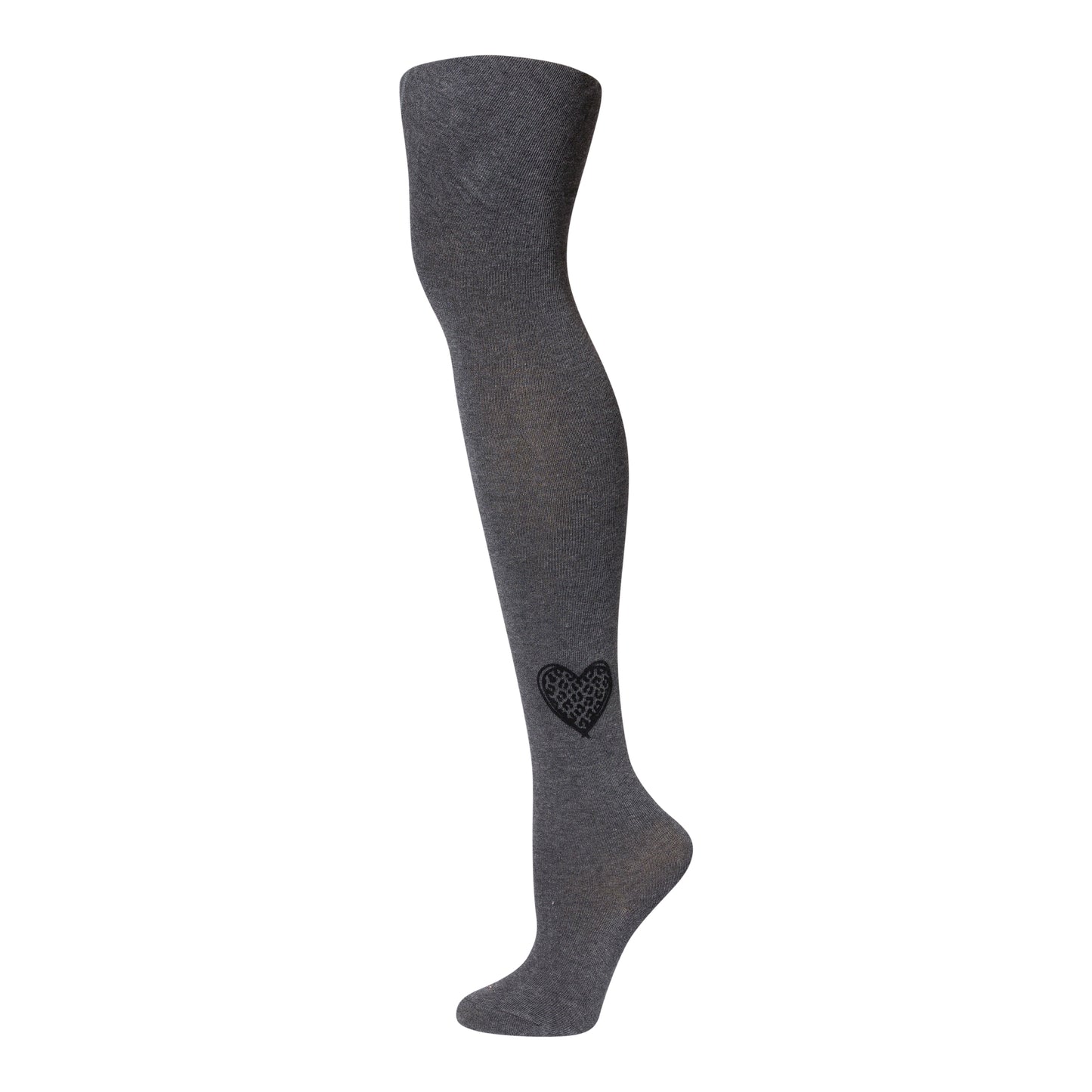 Zubii Velvet Leopard Heart Tights - 1554