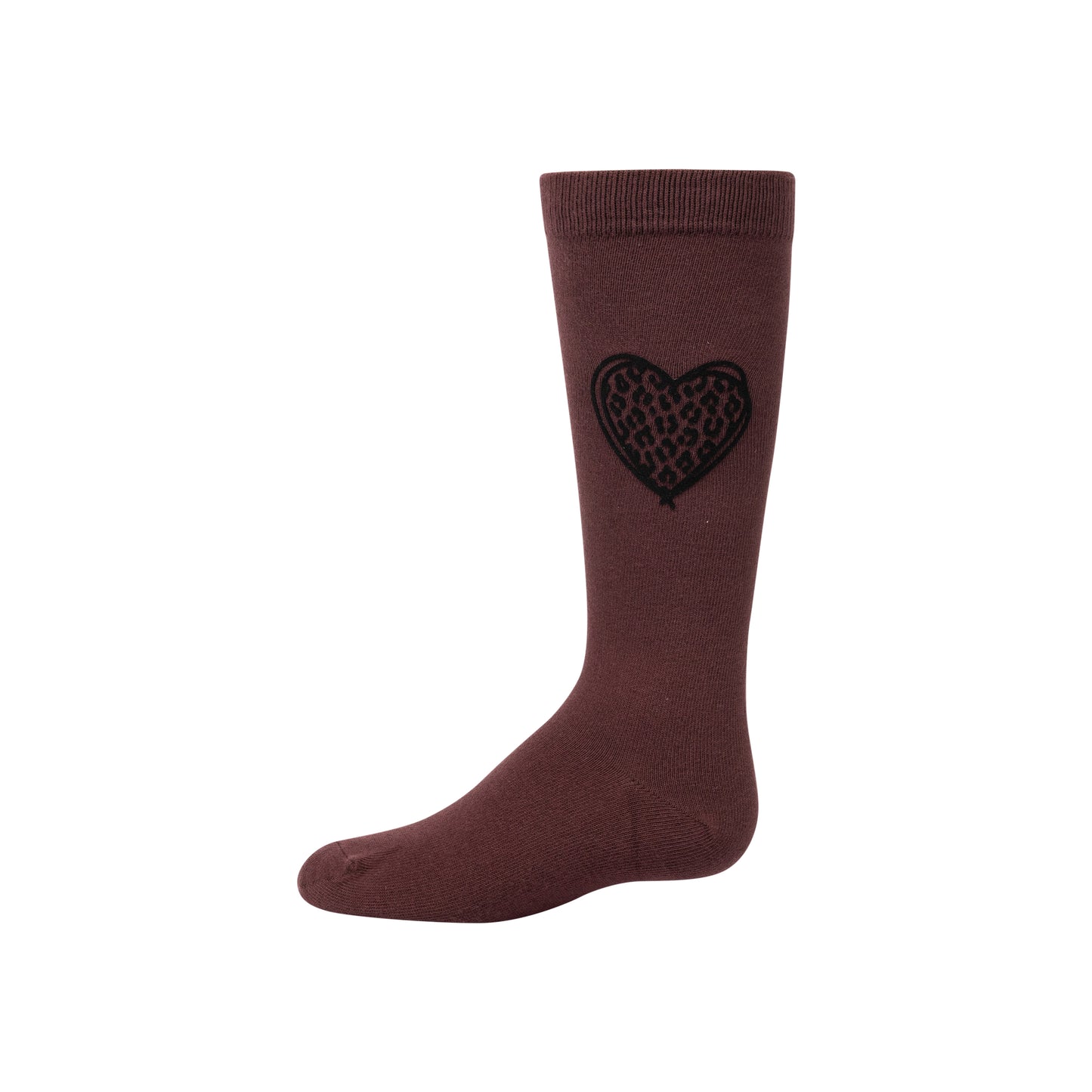 Zubii Velvet Leopard Heart Knee - 1555