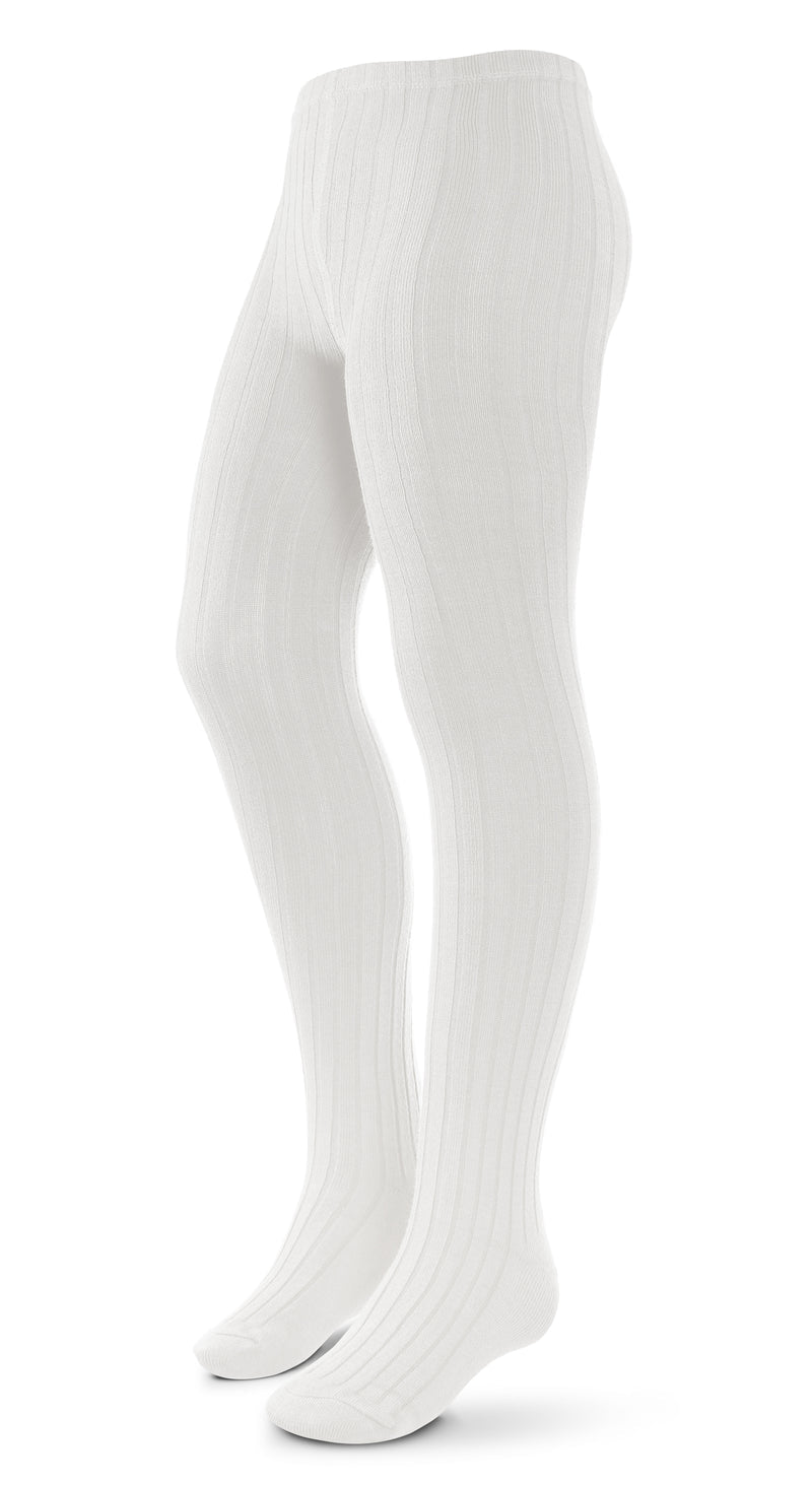 Zubii Wide Width Cotton Ribbed Tights - 170w