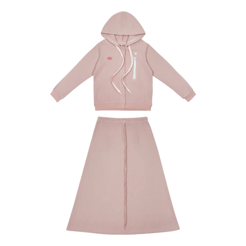 Crew Waffle Zip Maxi Set - SG2918