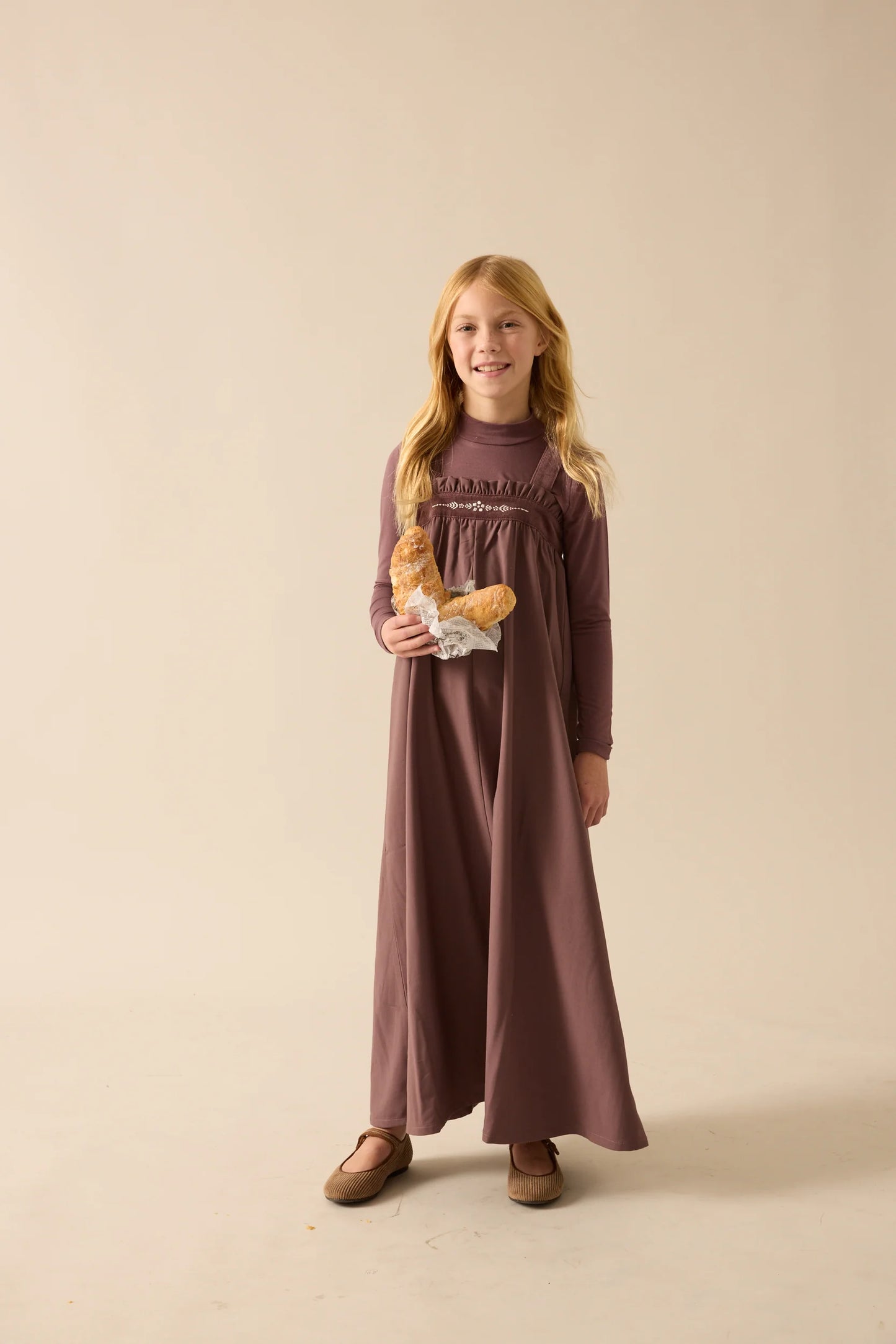 Lil Legs Embroidered Maxi Mockneck Set - AF26D215