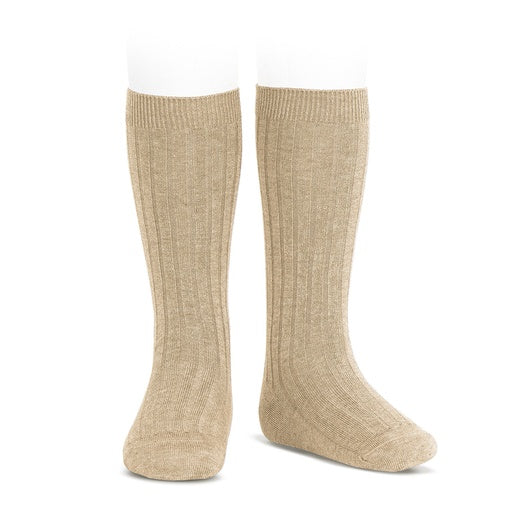 Condor Ribbed Cotton Knee Sock 316 Nougat - 2016/2
