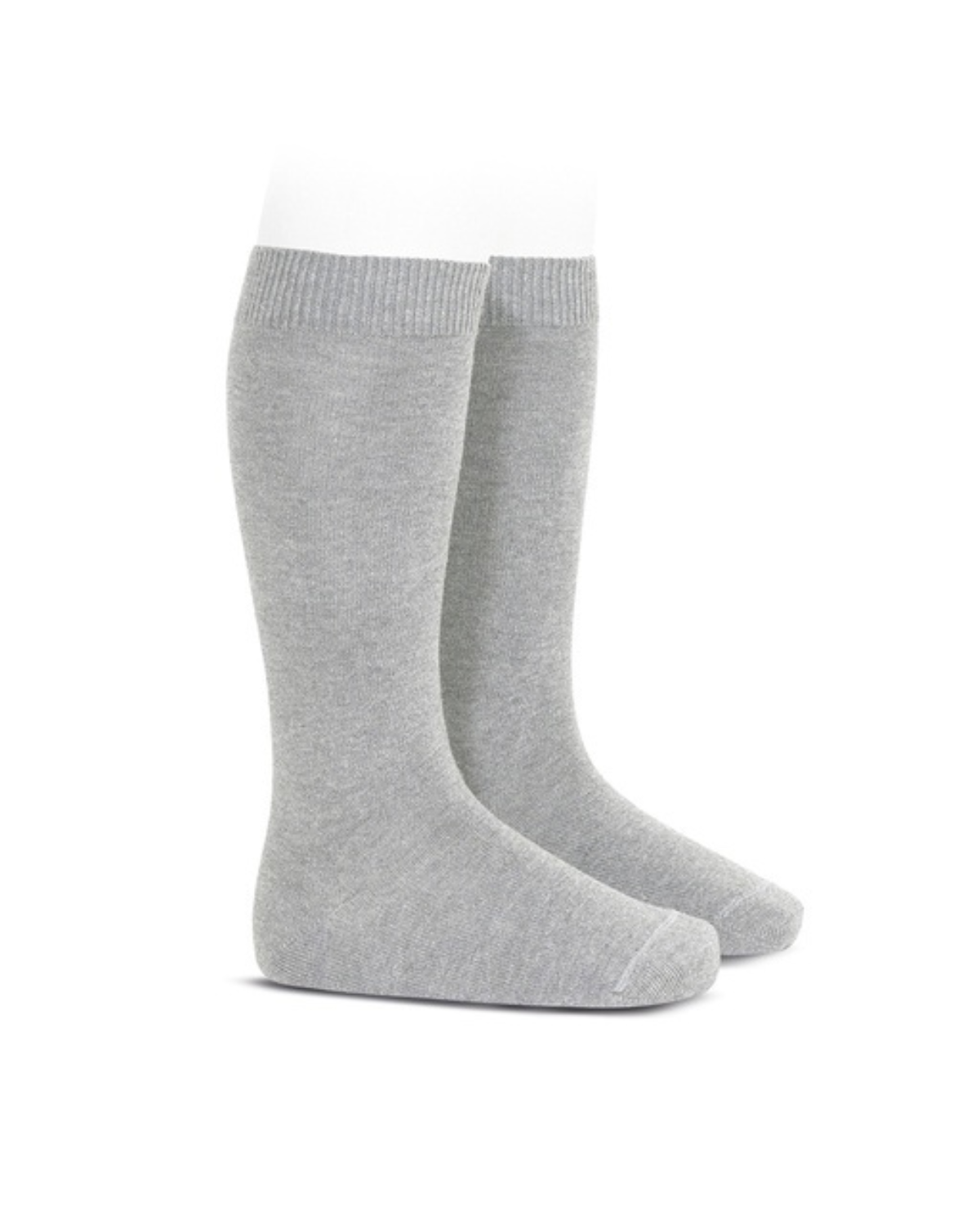 Condor Flat Cotton Knee Socks 221 Aluminum