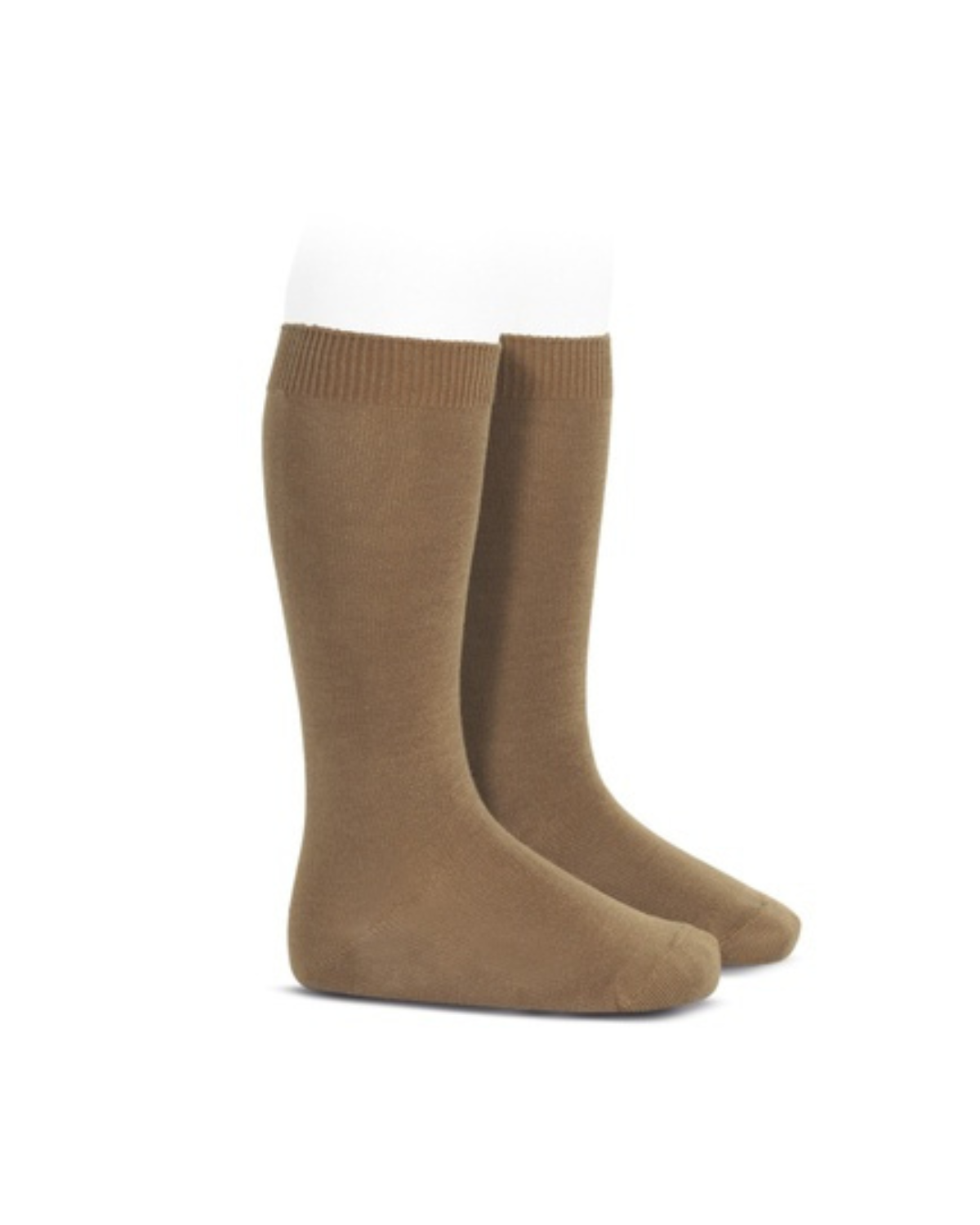 Condor Flat Cotton Knee Socks 347 Luggage