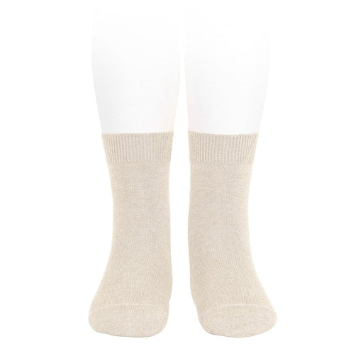 Condor Flat Cotton Crew Socks 304 Linen