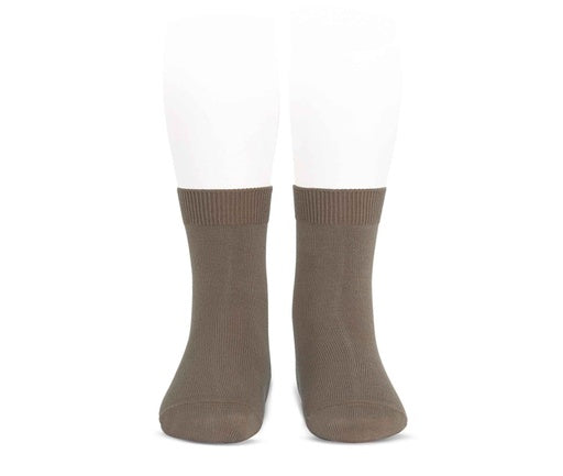 Condor Flat Cotton Crew Socks 350 Mink