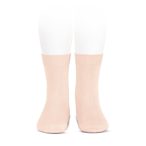 Condor Flat Cotton Crew Socks 674 Nude