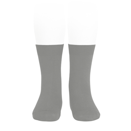 Condor Flat Cotton Crew Socks 219 Fog