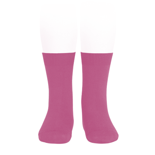 Condor Flat Cotton Crew Socks 509 Bougainvillea Pi