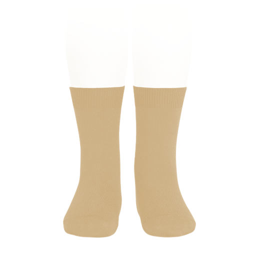 Condor Flat Cotton Crew Socks 673 Golden