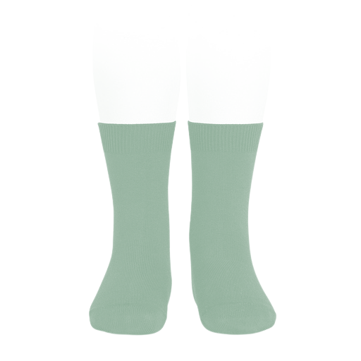 Condor Flat Cotton Crew Socks 704 Jade