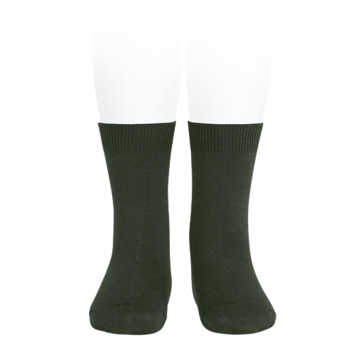 Condor Flat Cotton Crew Socks 870 Olive