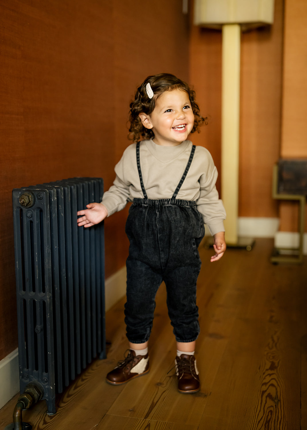 Lil Legs Bubble Suspender Pants - DBSR