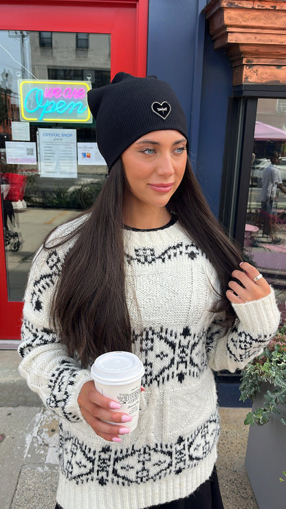 Tal The Gunmetal Heart Beanie - Tal-37-AYR
