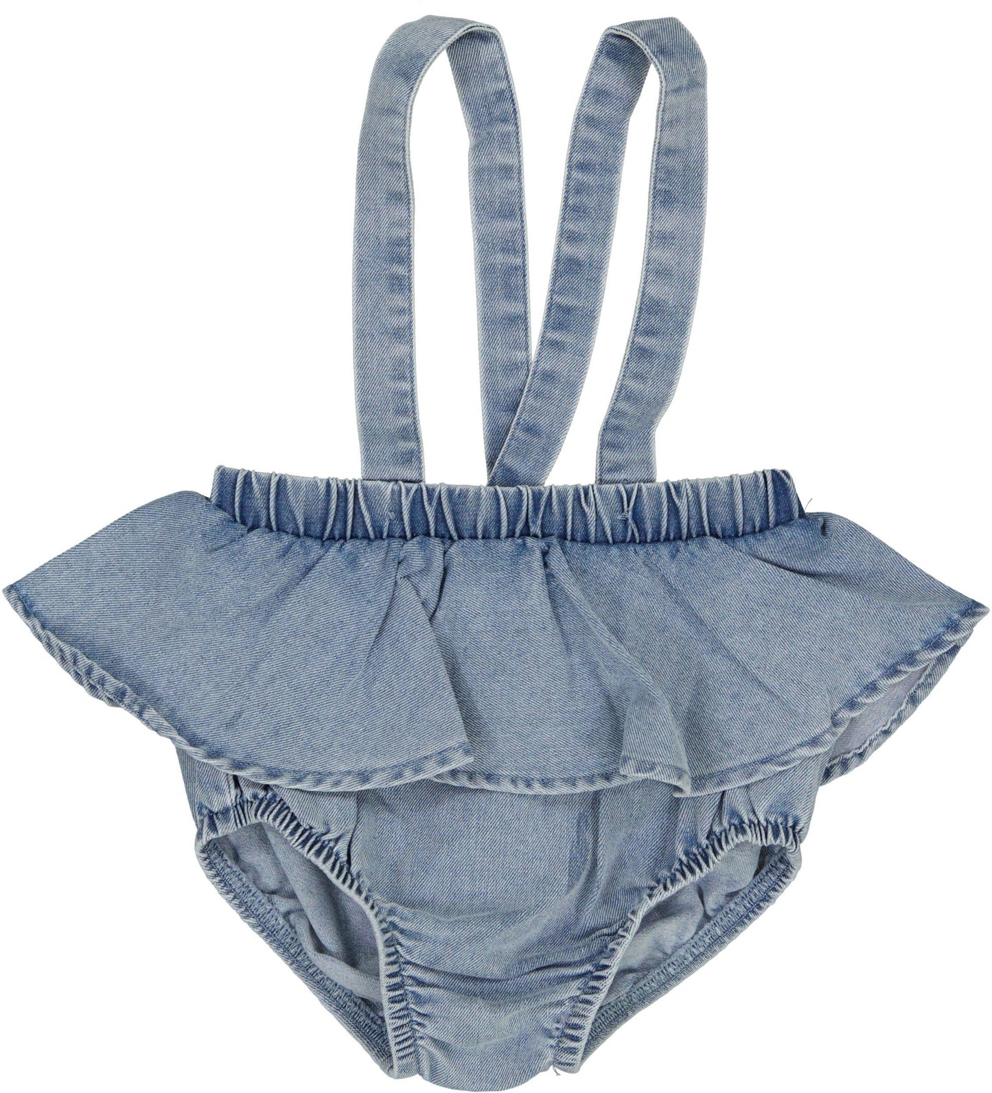Lil Legs Denim Flutter Suspender Bloomer - DFSB