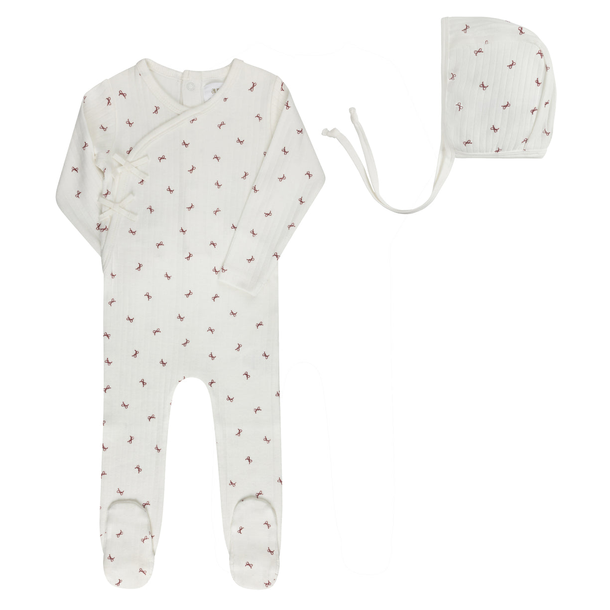 Aurora Bow Pattern Collection Footie + Bonnet - ASS26-0069-FB