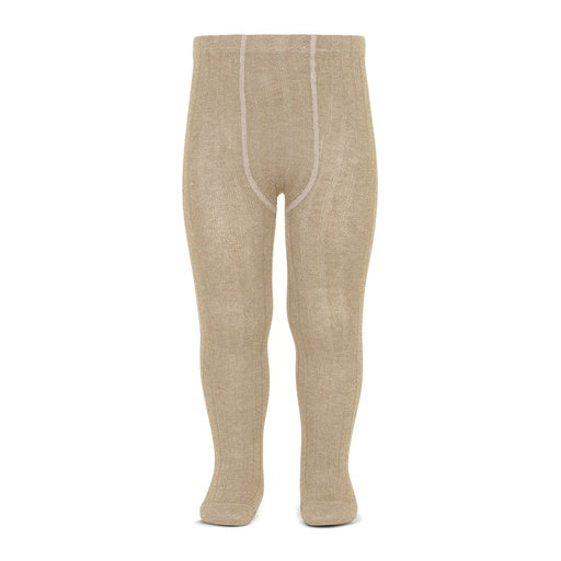 Condor Ribbed Cotton Tights 316 Nougat - 32016/1