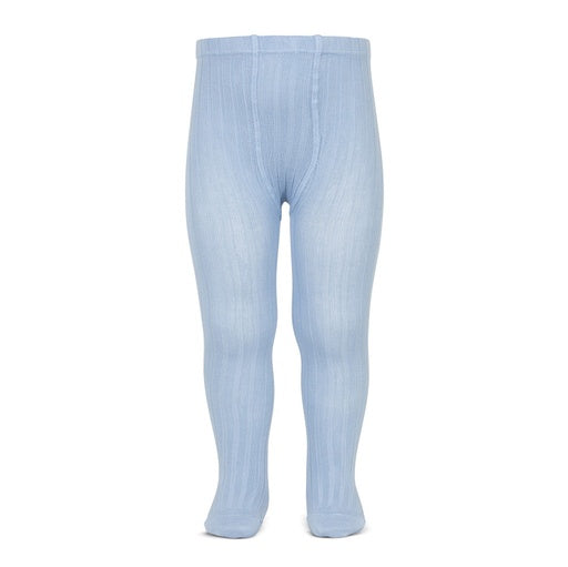 Condor Ribbed Cotton Tights 429 Powder Blue - 32016/1