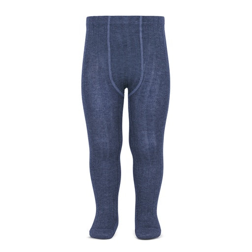 Condor Ribbed Cotton Tights 490 Denim - 32016/1