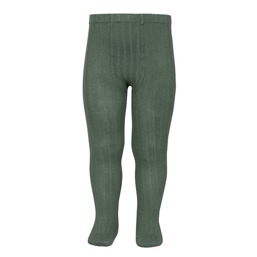 Condor Ribbed Cotton Tights 761 Lichen - 32016/1