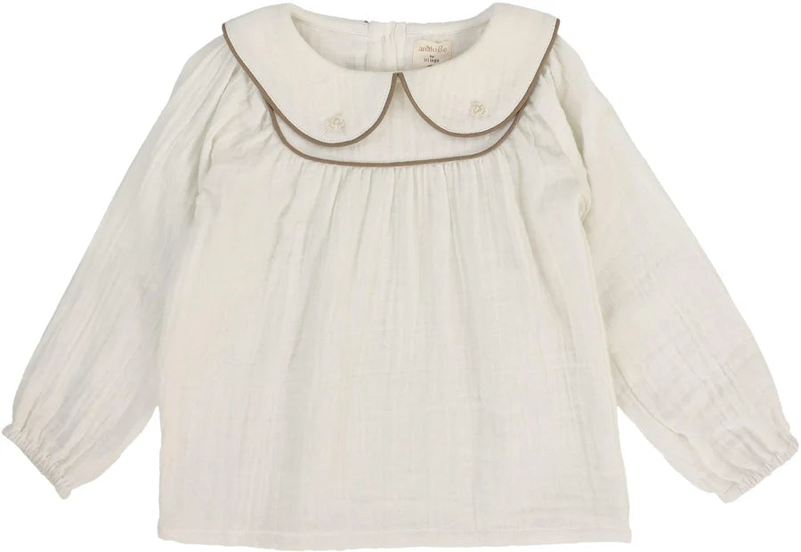 Analogie Girls Embroidered Shirt - AF26T712