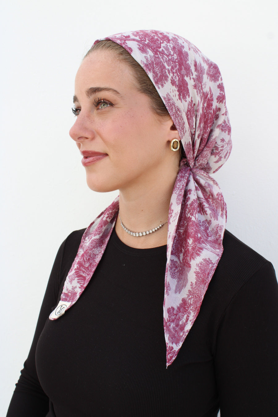 The Scarf Bar Toile Square Headscarf - BT-TSB
