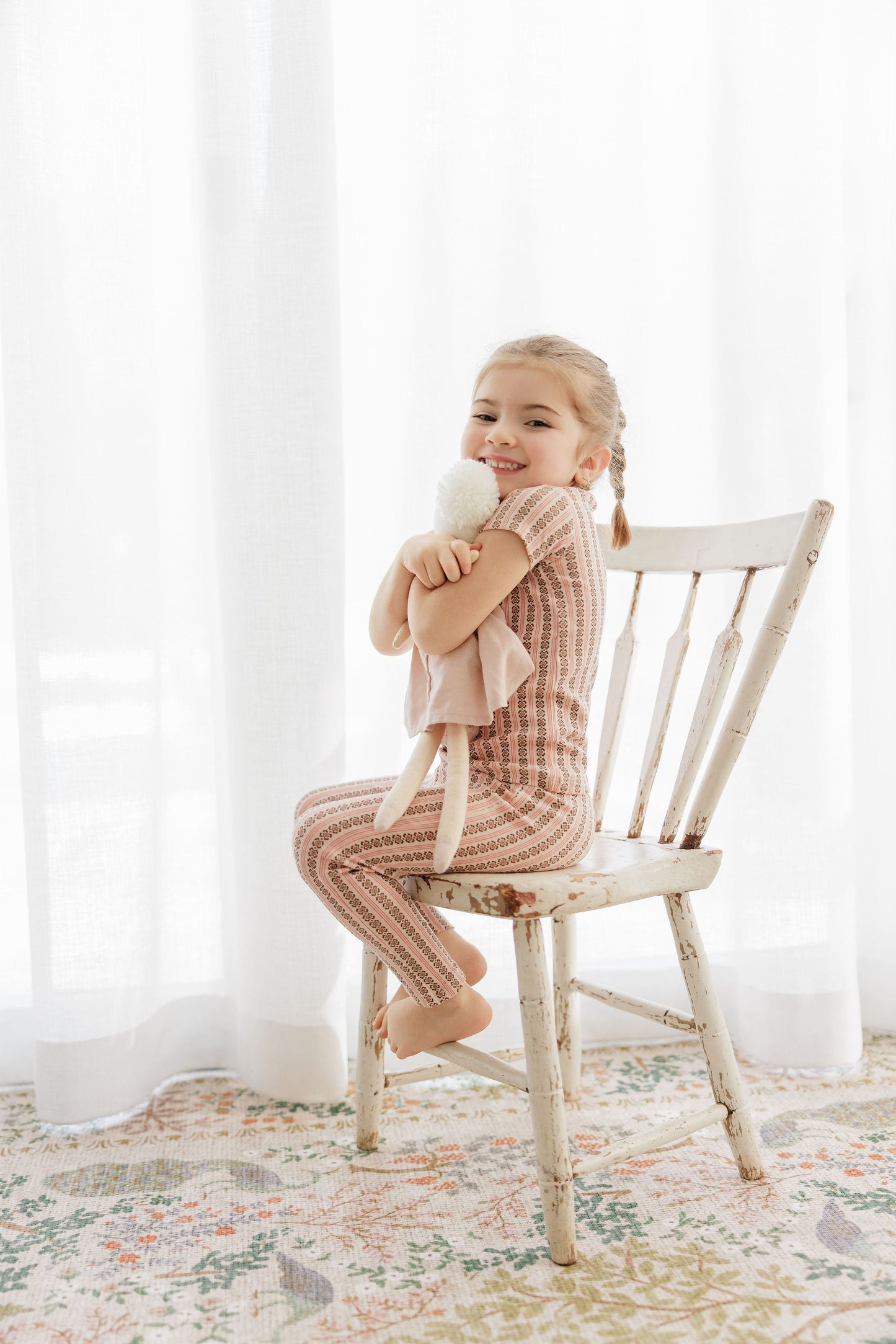 Aurora Cotton Rib Linear Leaf Collection Pajama - ASS26-0056-PJ