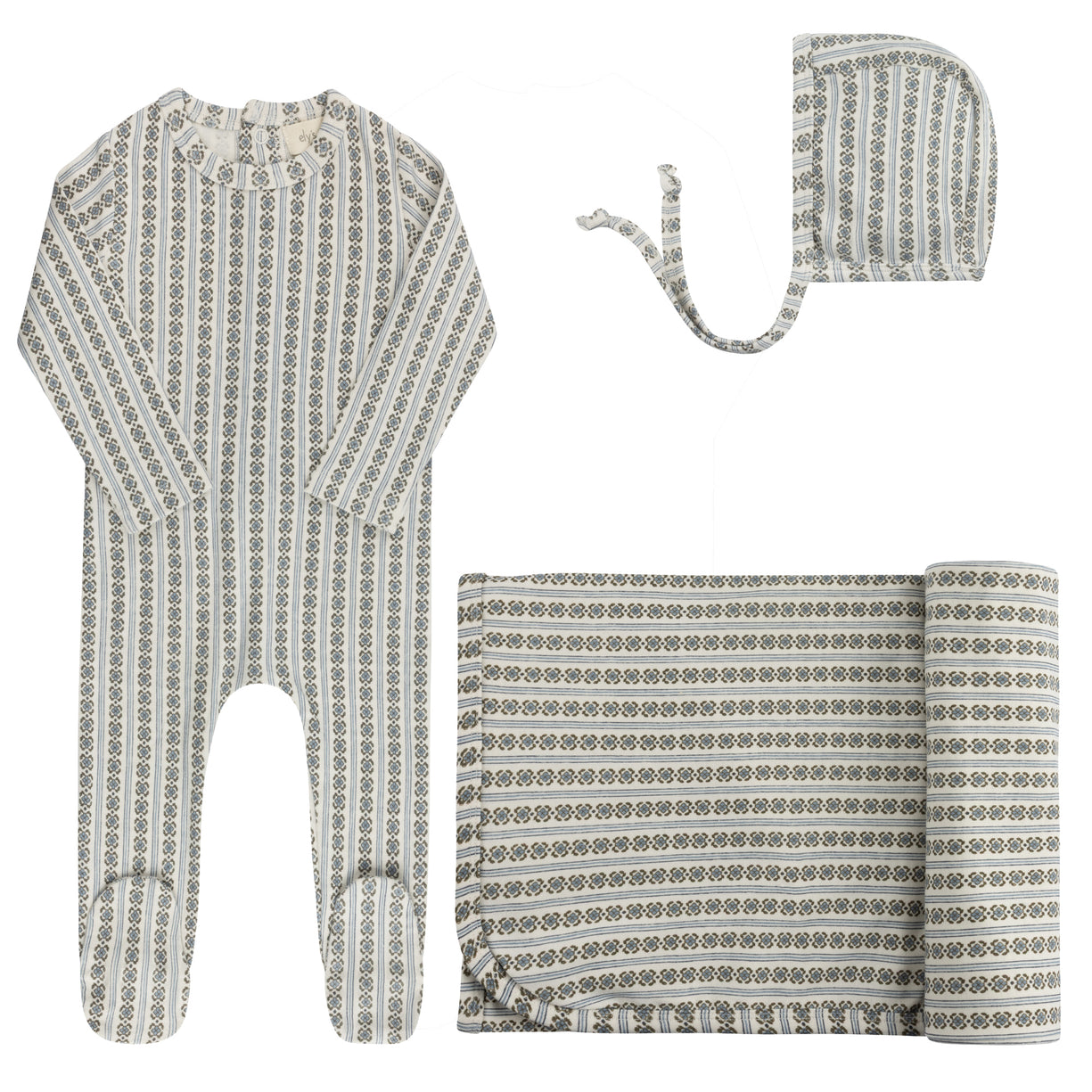 Aurora Cotton Rib Linear Leaf Collection Take Me Home Set - ASS26-0057-GBG