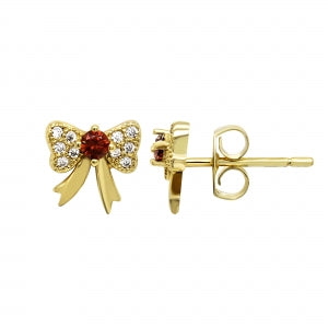 Delino Gold Filled Center Bow Stud - 3EP9-GF