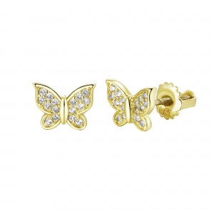 Delino Gold Plated Surgical - Butterfly Screw Back - 3EPS4913-SU-GD