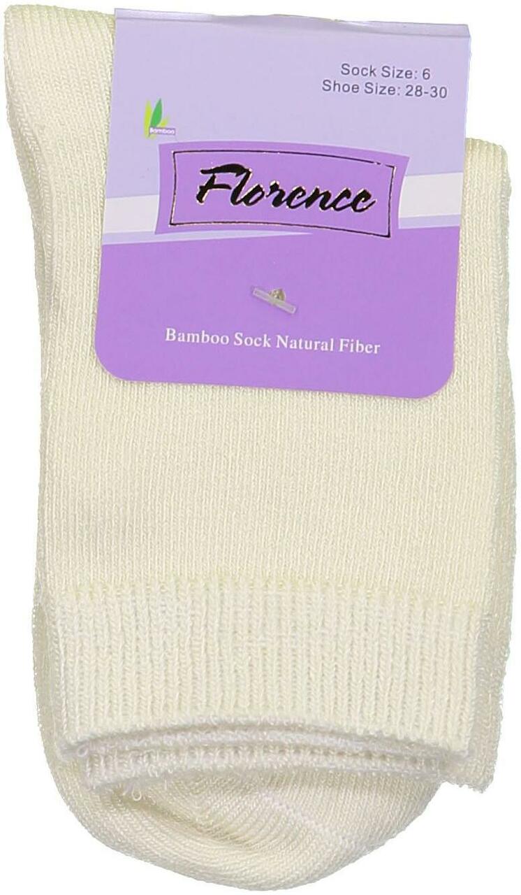 Florence Bamboo Quarter Crew Sock Ivory - 179
