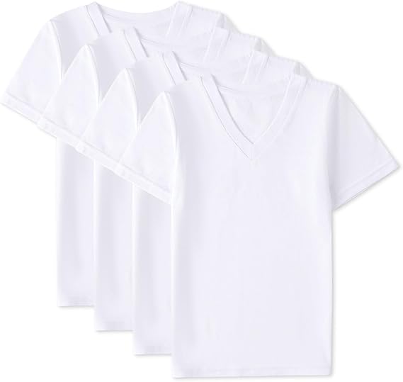 Spot-On Boys V-Neck Short Sleeve 4 PR Pack - SP-6850