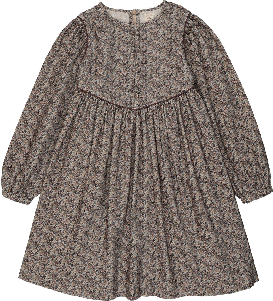 Analogie Home Garden Velvet Trim Dress - AF26D220
