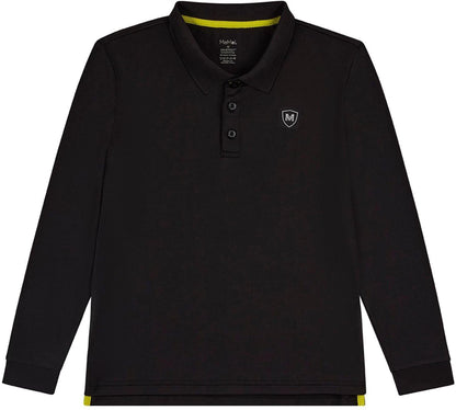 Memoi Boys Long Sleeve Polo Shirt - Mbp-001